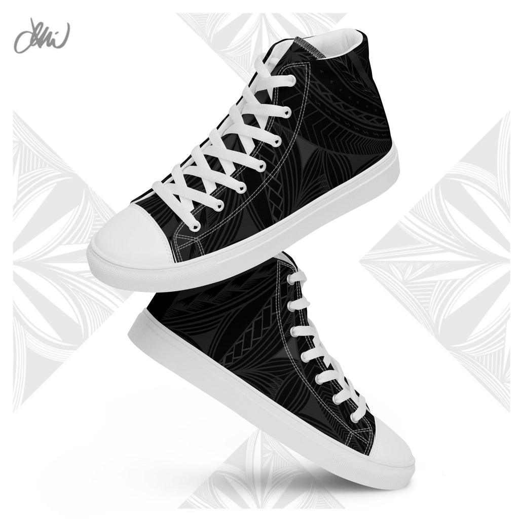 Black Tapa Women’s high top canvas shoes