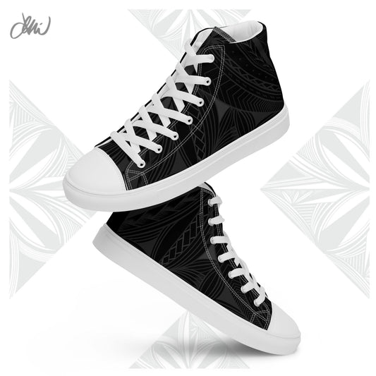Black Tapa Women’s high top canvas shoes