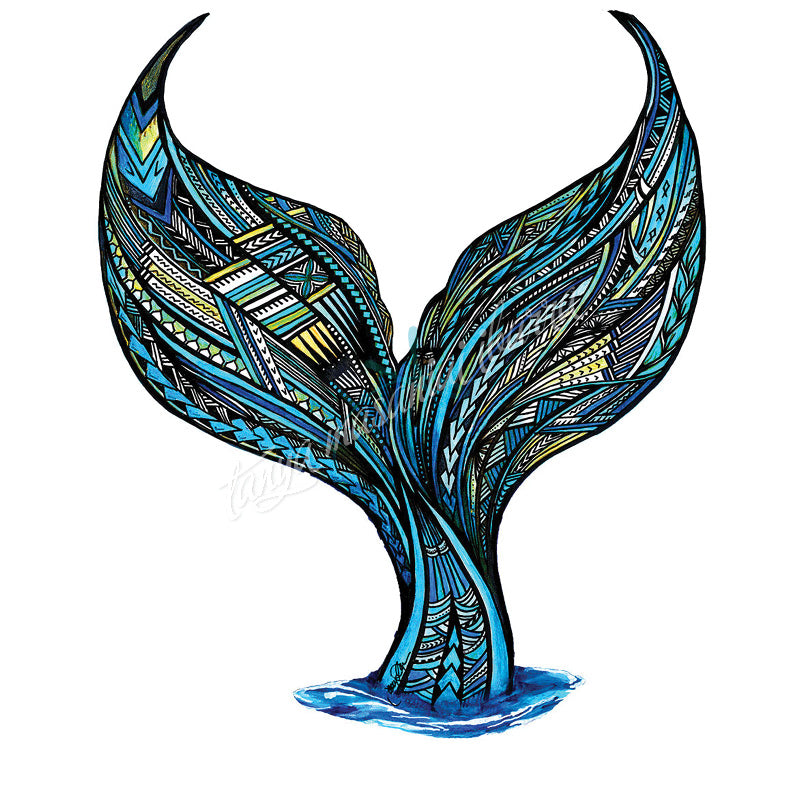 Mermaid Tail White Background