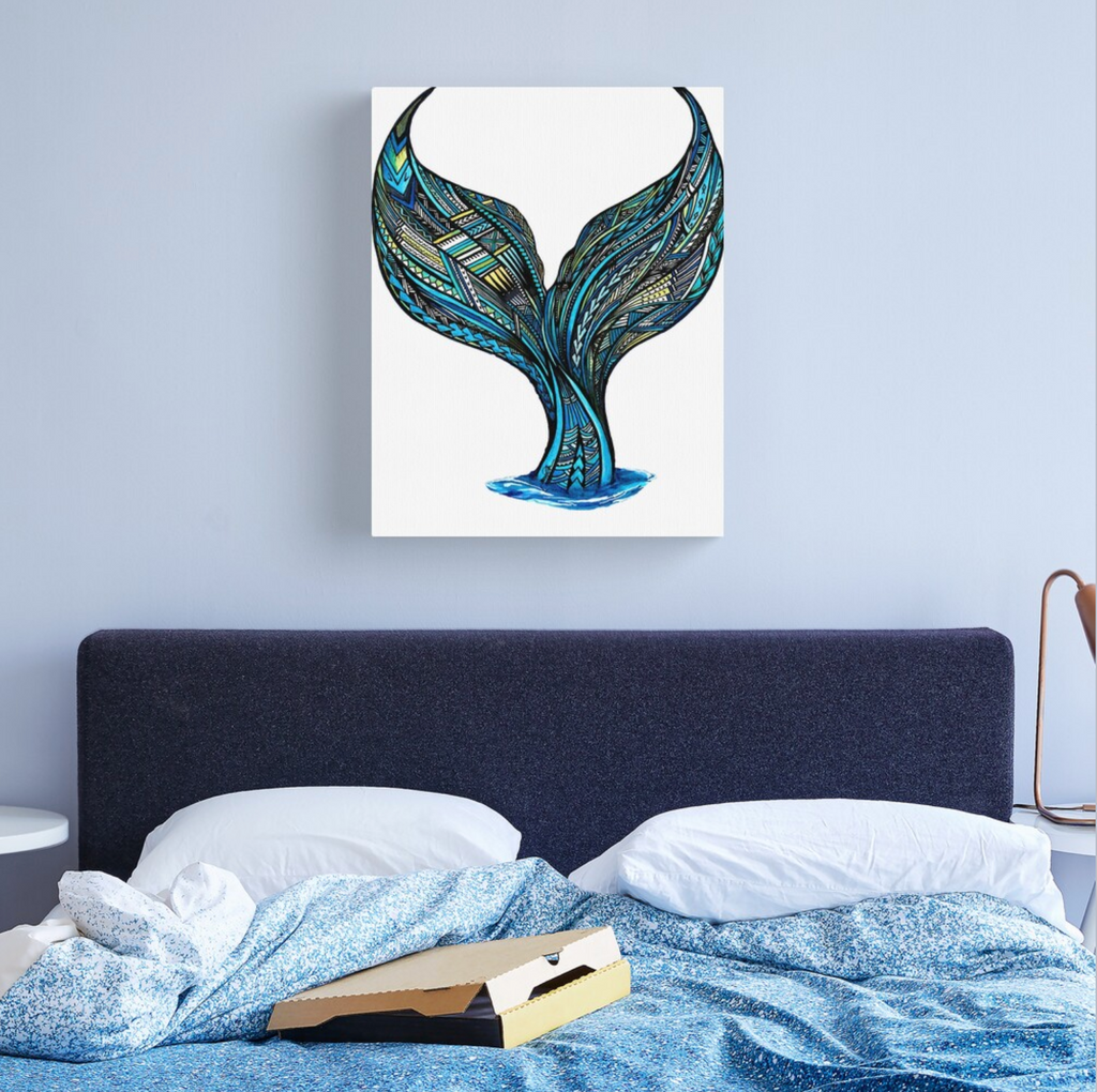 Mermaid Tail White Background