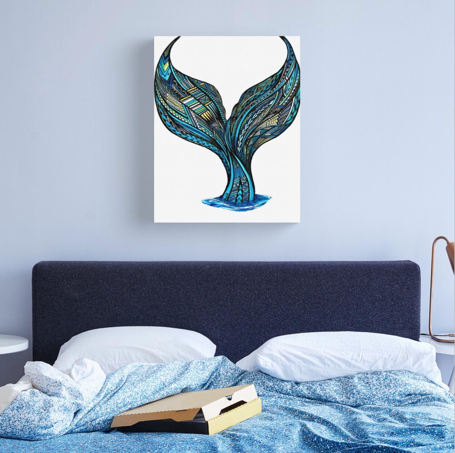 Mermaid Tail White Background