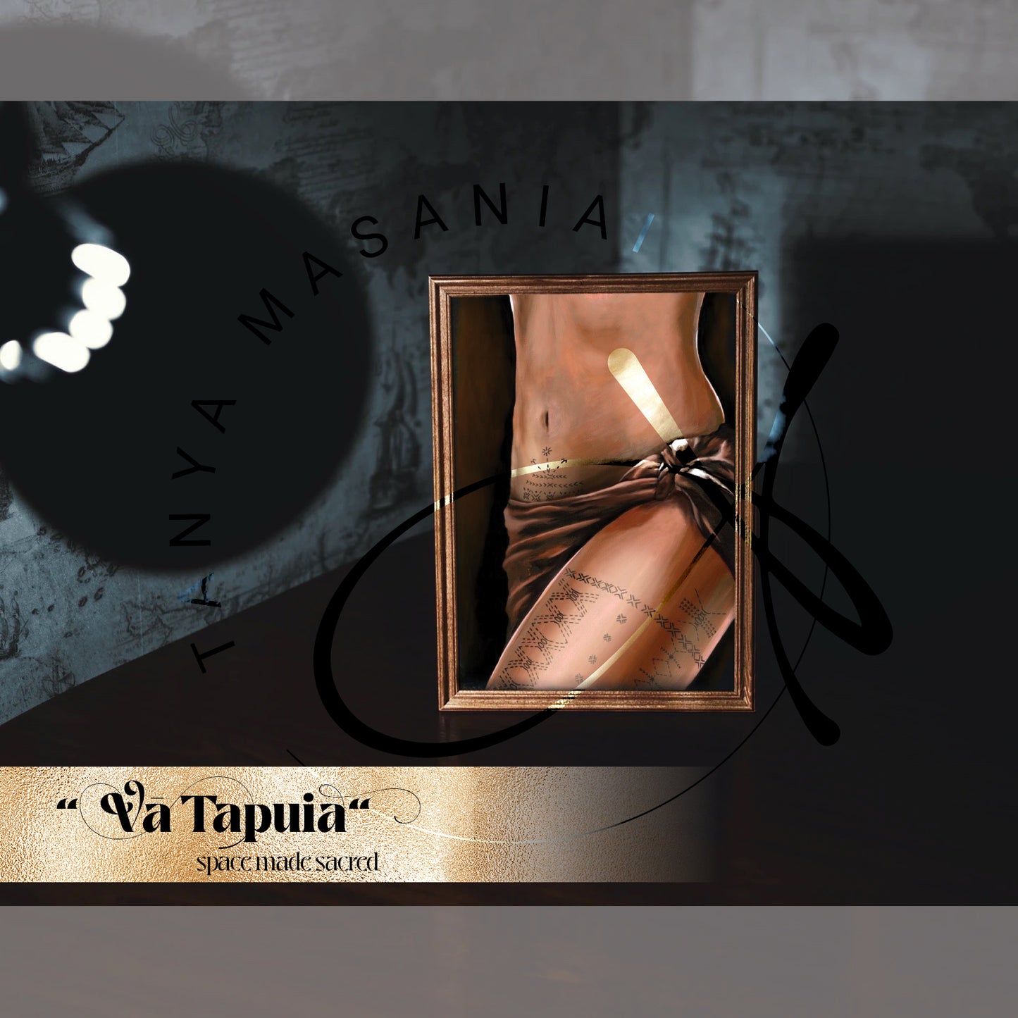 "Va Tapuia Punialo" Tatau Series Canvas