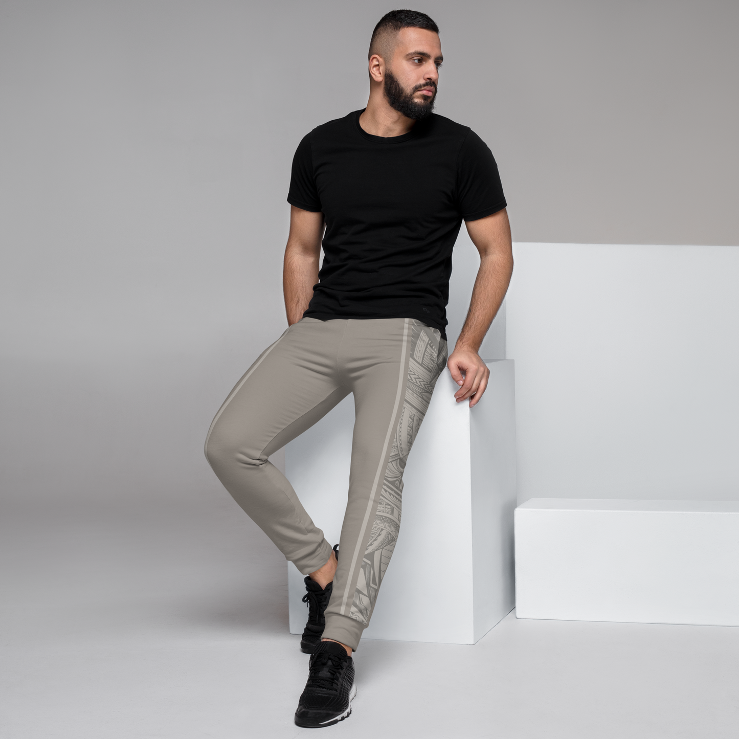 Samoan Gray Tatau Men's Joggers
