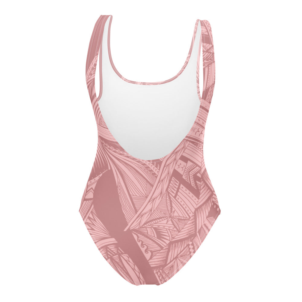Samoan Light Pink One-Piece Swimsuit