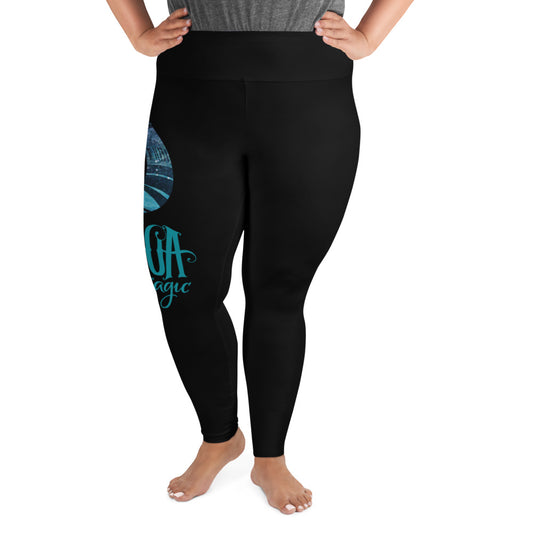 Black Samoa Magic Plus Size Leggings