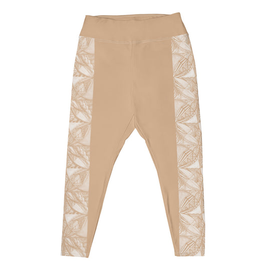 Samoan Coconut Husk Tatau Plus Size Leggings