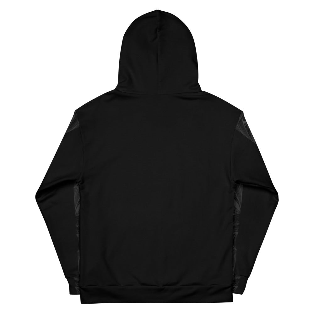Samoa Black Tapa Design Strip Hoodie