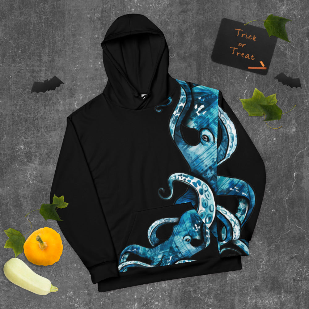 Black Octopus Tatau Unisex Hoodie