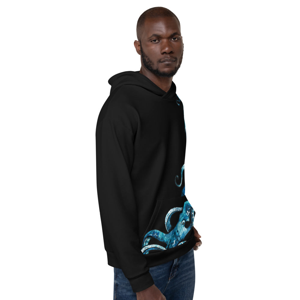 Black Octopus Tatau Unisex Hoodie