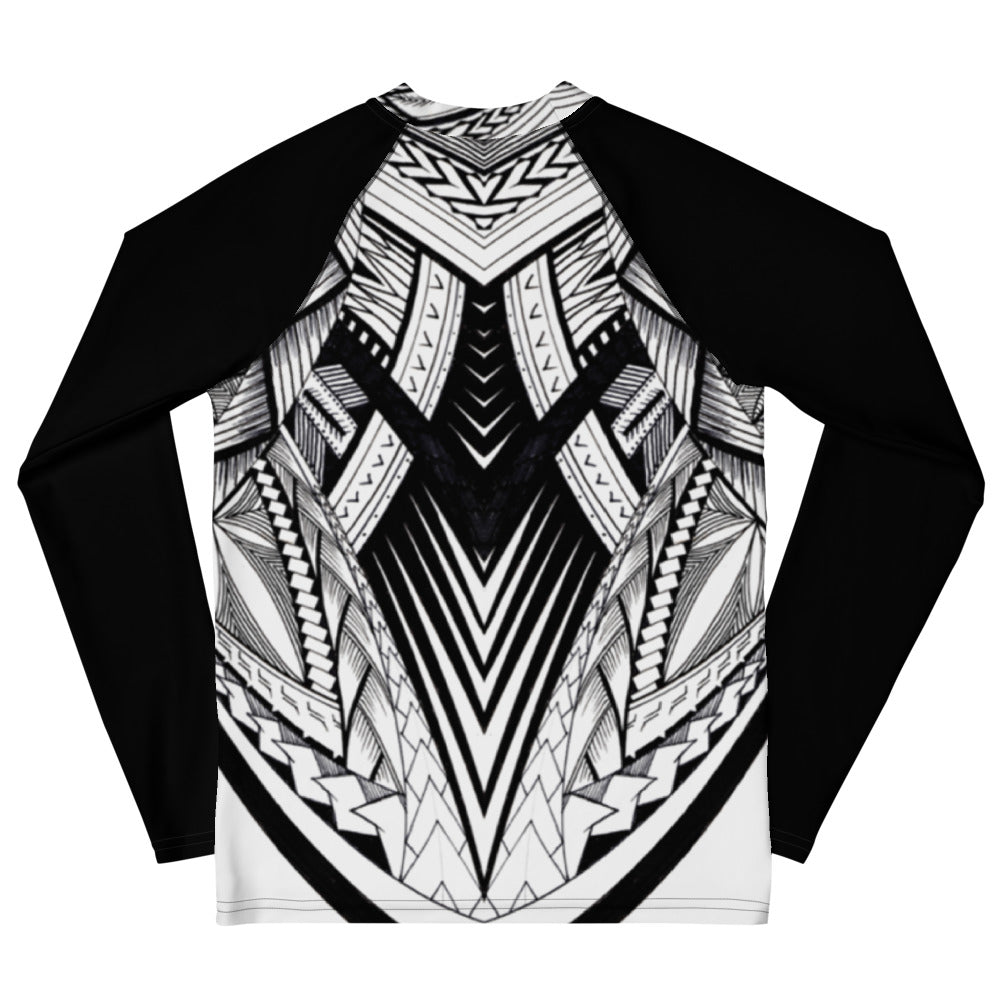 Fonuea BW Tatau Youth Rash Guard