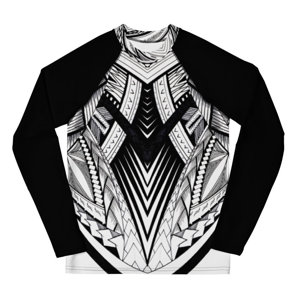 Fonuea BW Tatau Youth Rash Guard