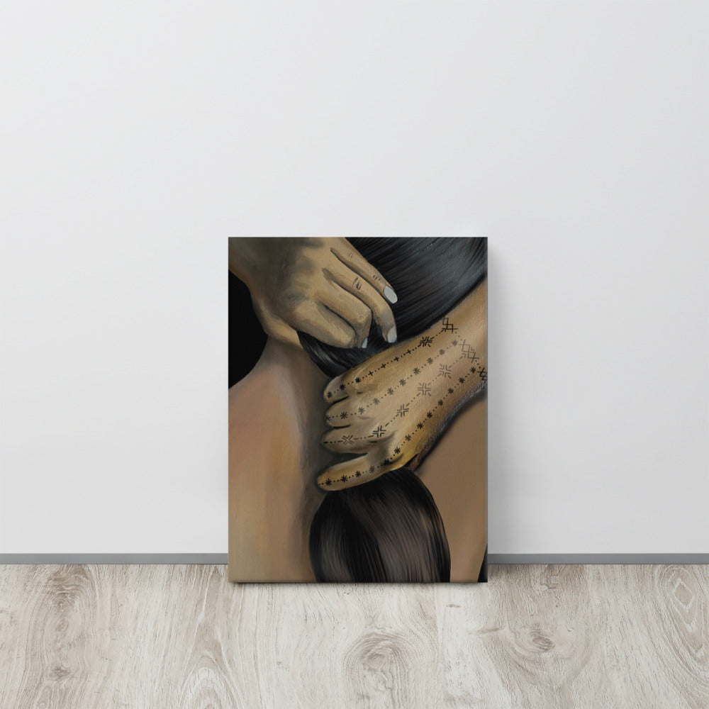 "Hair" Tatau Series Canvas Prints