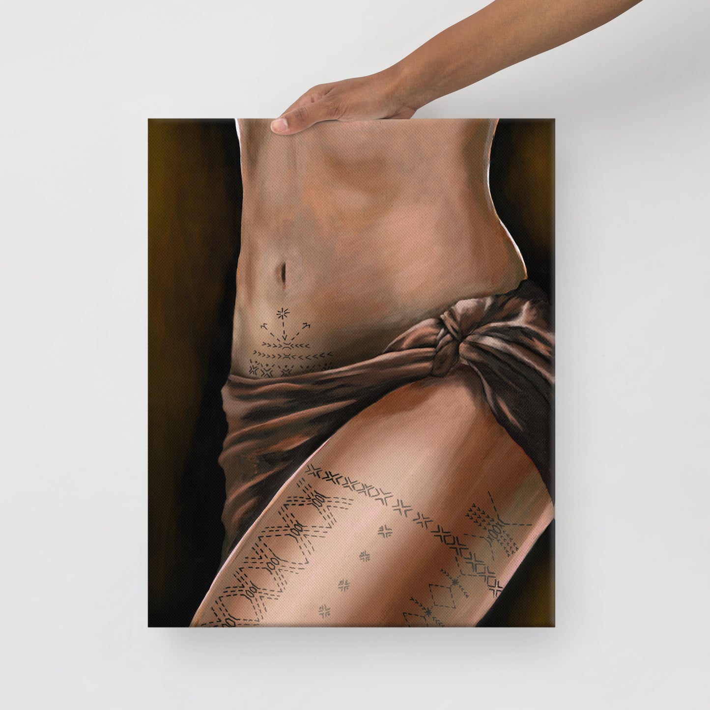 "Va Tapuia Punialo" Tatau Series Canvas