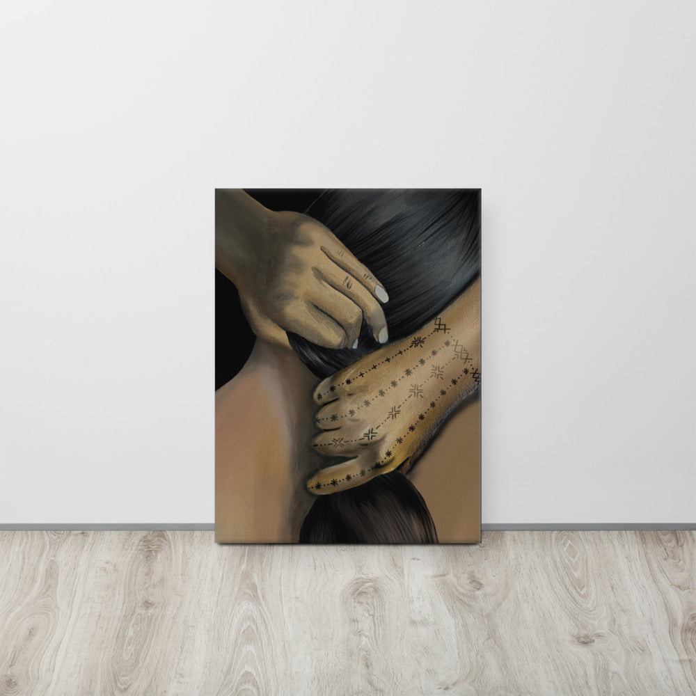 "Hair" Tatau Series Canvas Prints