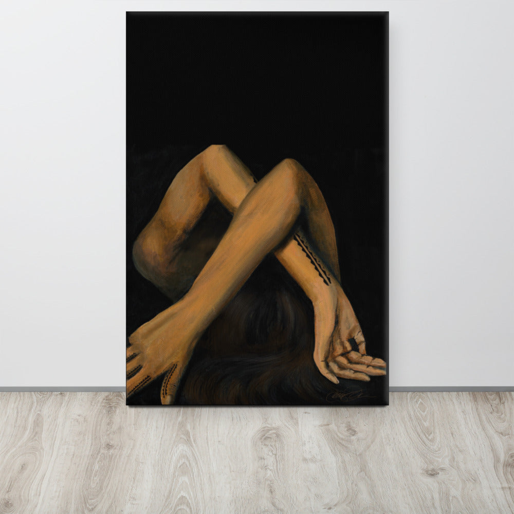 "Kakau Kaha" Tatau Series Canvas Print