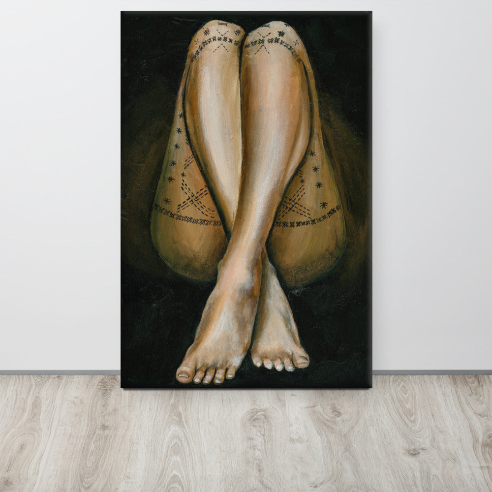 "Sacred Malu" Tatau Series Canvas Print