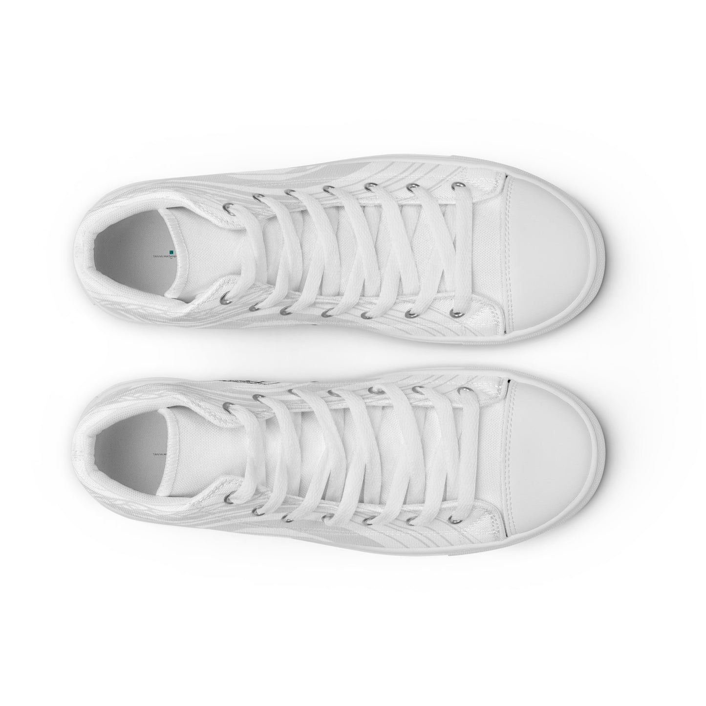 Samoan Wave Men’s high top canvas shoes