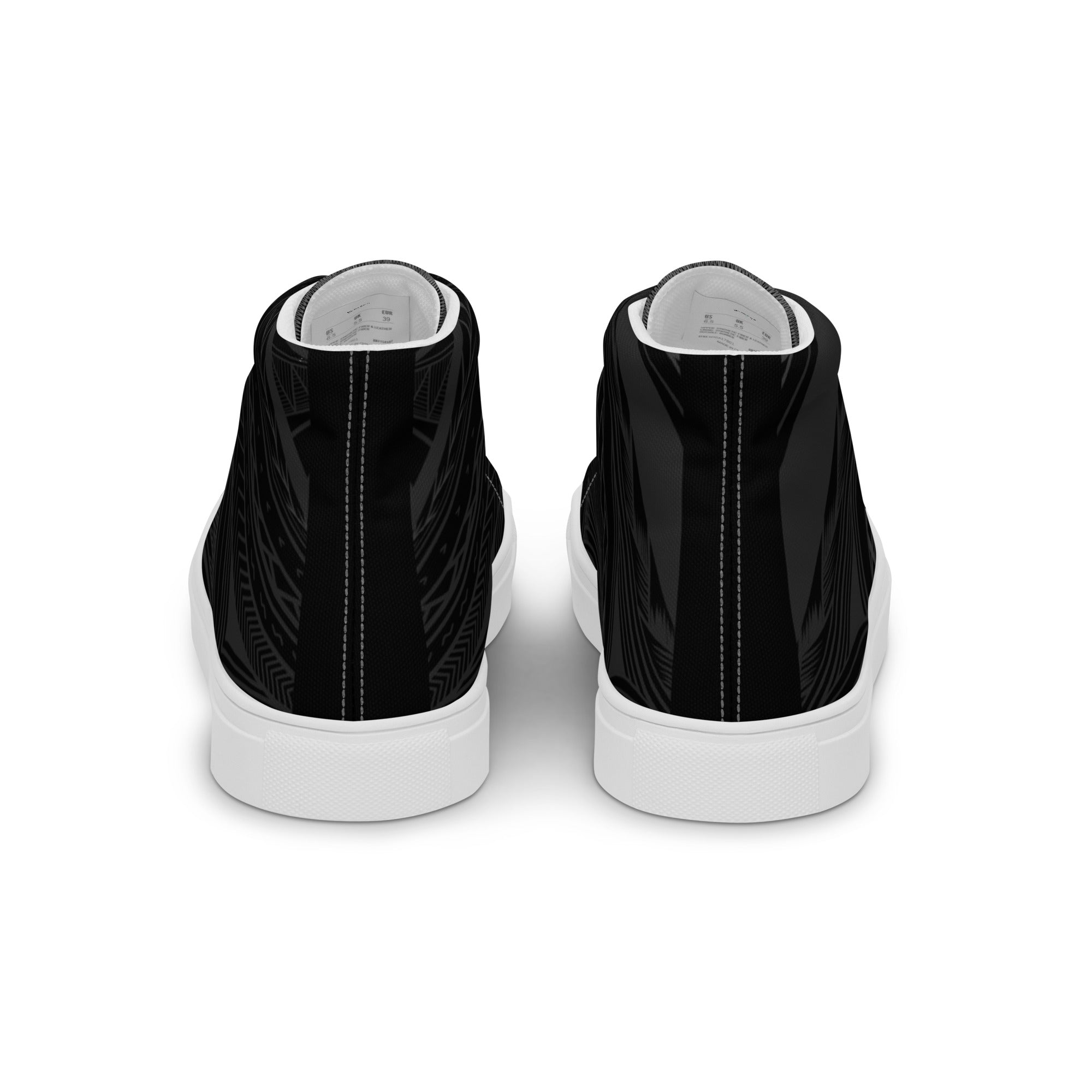 Black Tapa Women’s high top canvas shoes