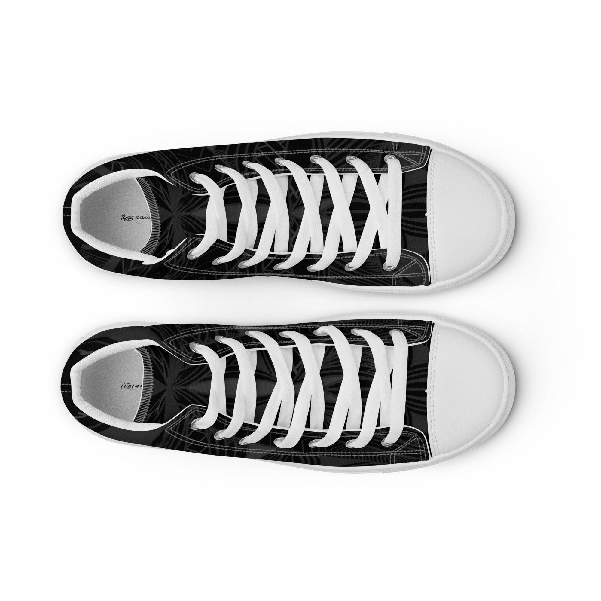 Black Tapa Women’s high top canvas shoes