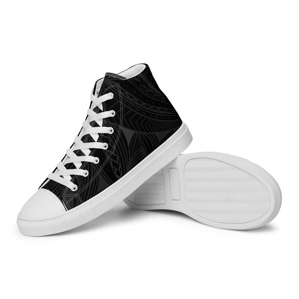 Black Tapa Women’s high top canvas shoes