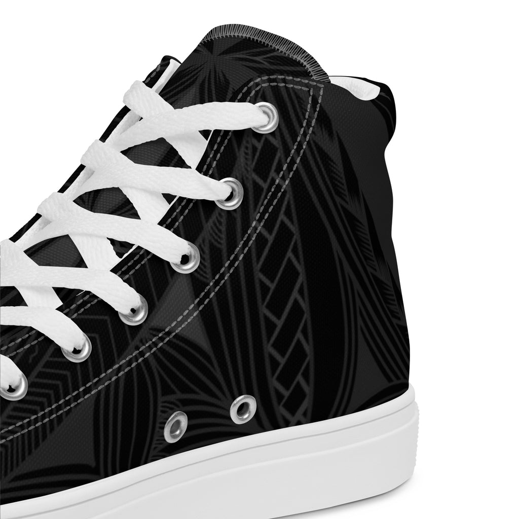 Black Tapa Women’s high top canvas shoes