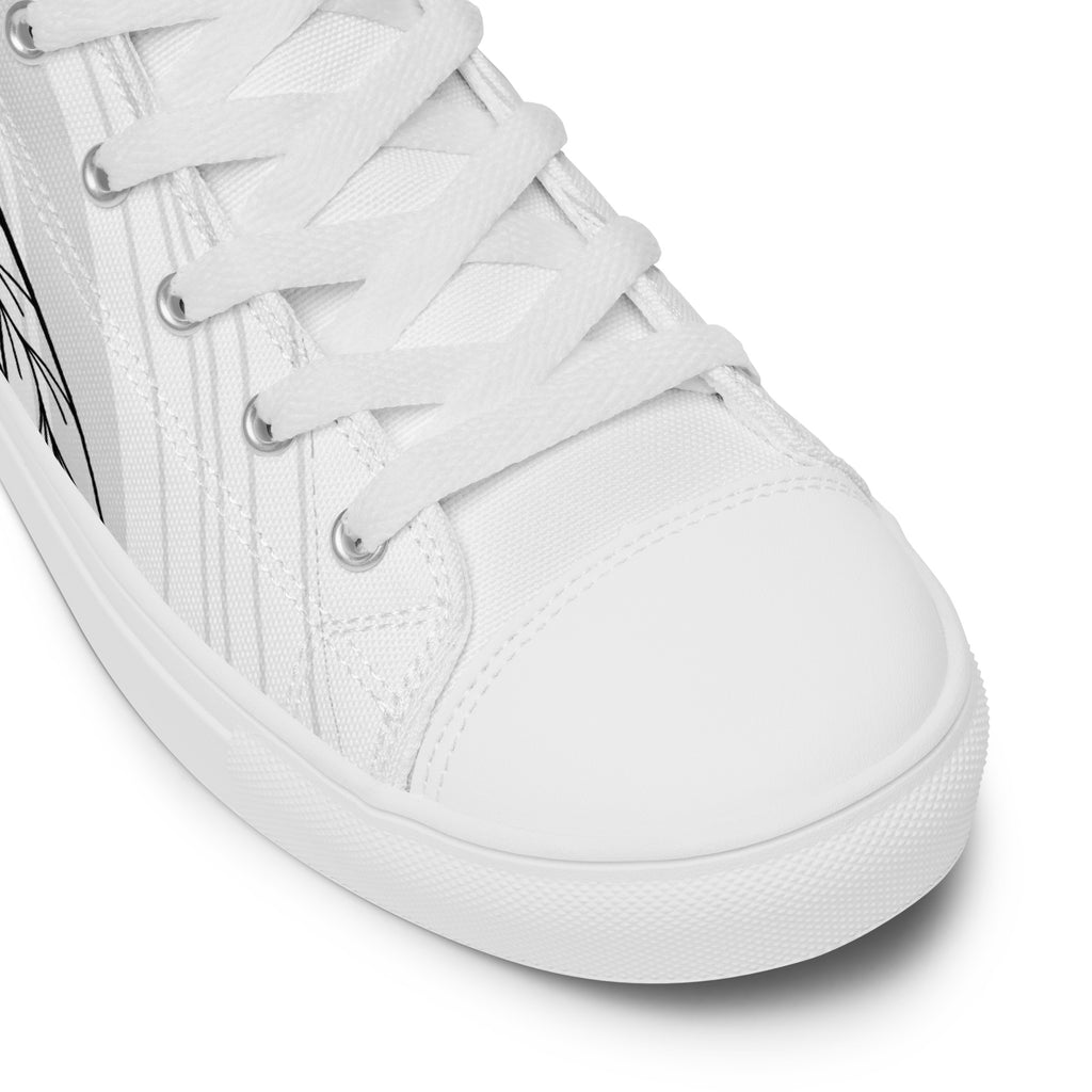 Samoan Wave Women’s high top canvas shoes
