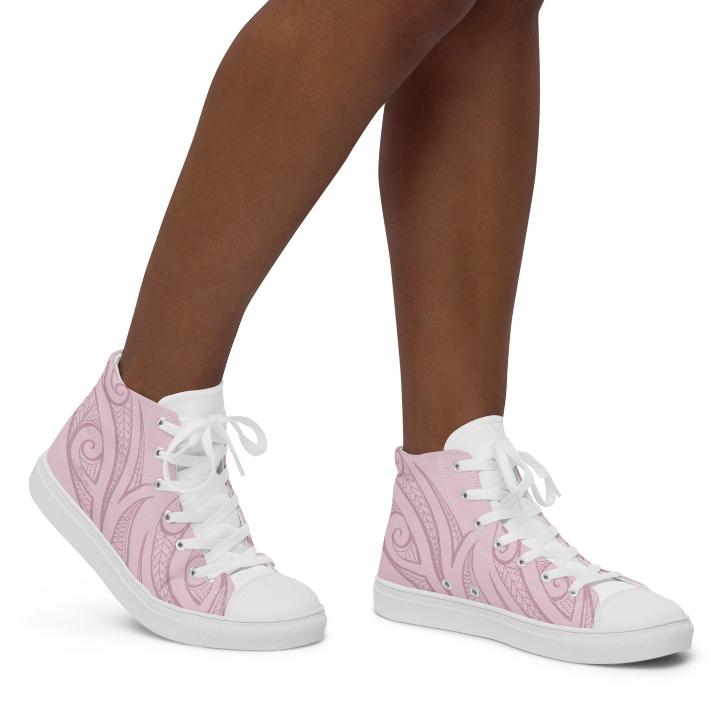 Pink Pasifika Women’s high top canvas shoes