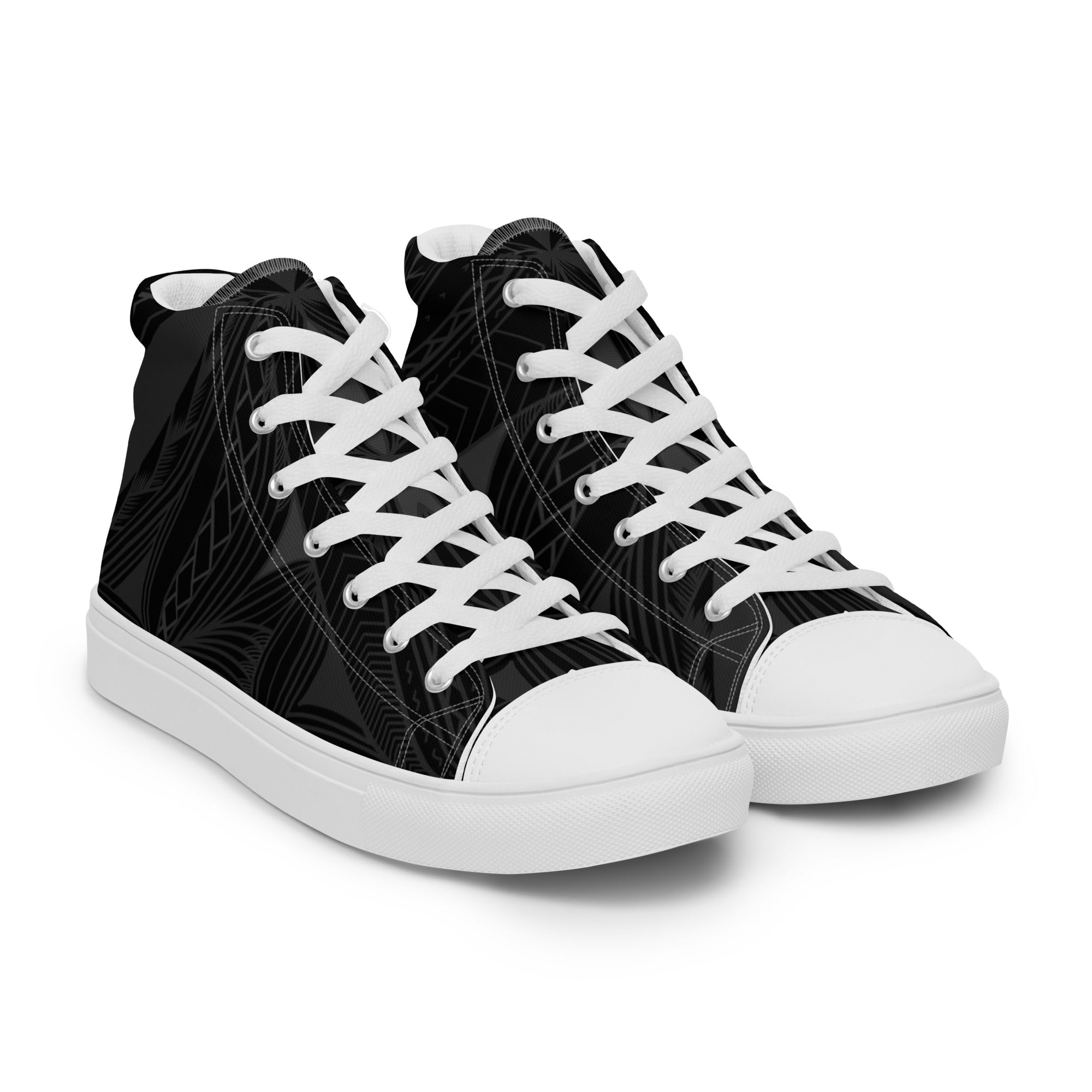Black Tapa Women’s high top canvas shoes