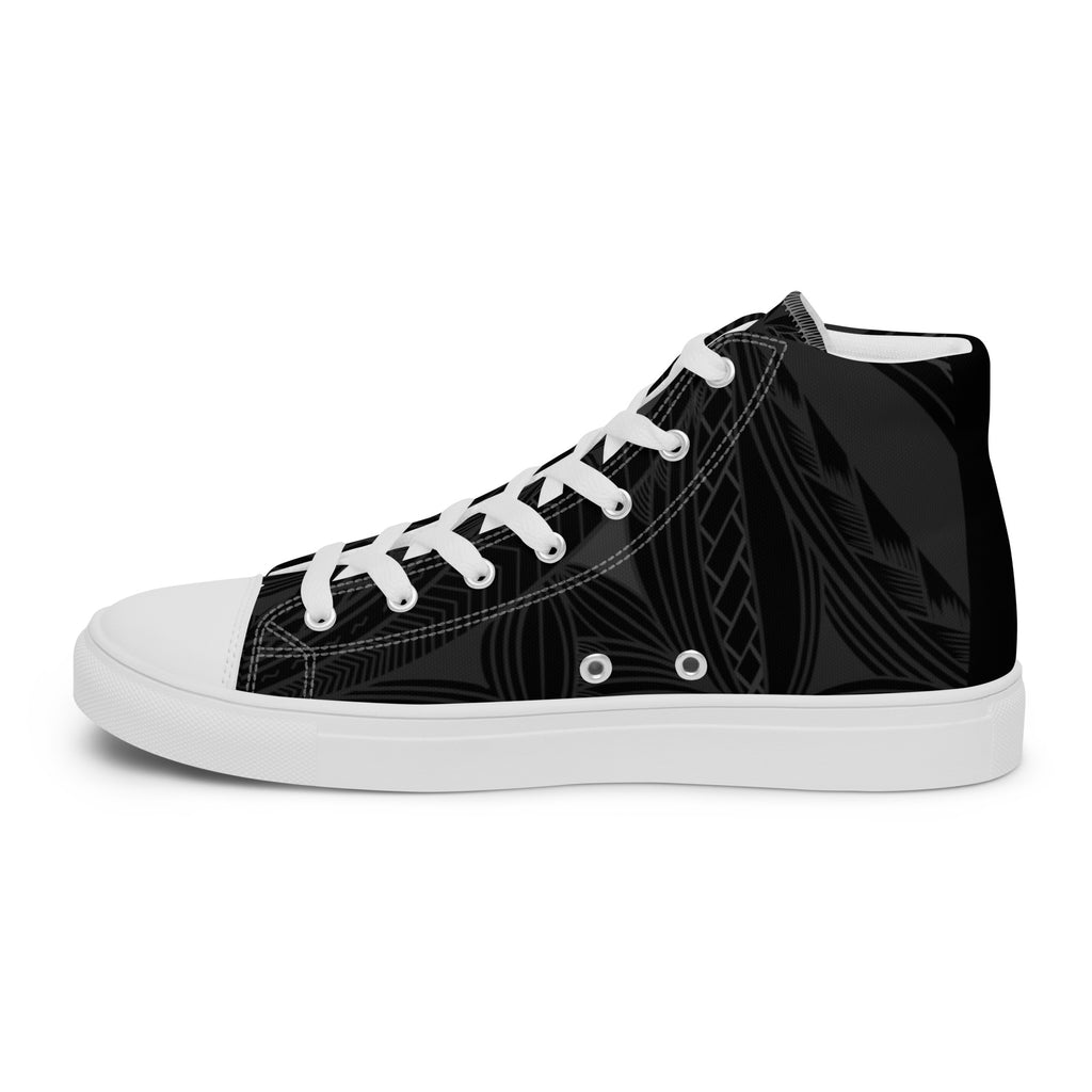 Black Tapa Women’s high top canvas shoes
