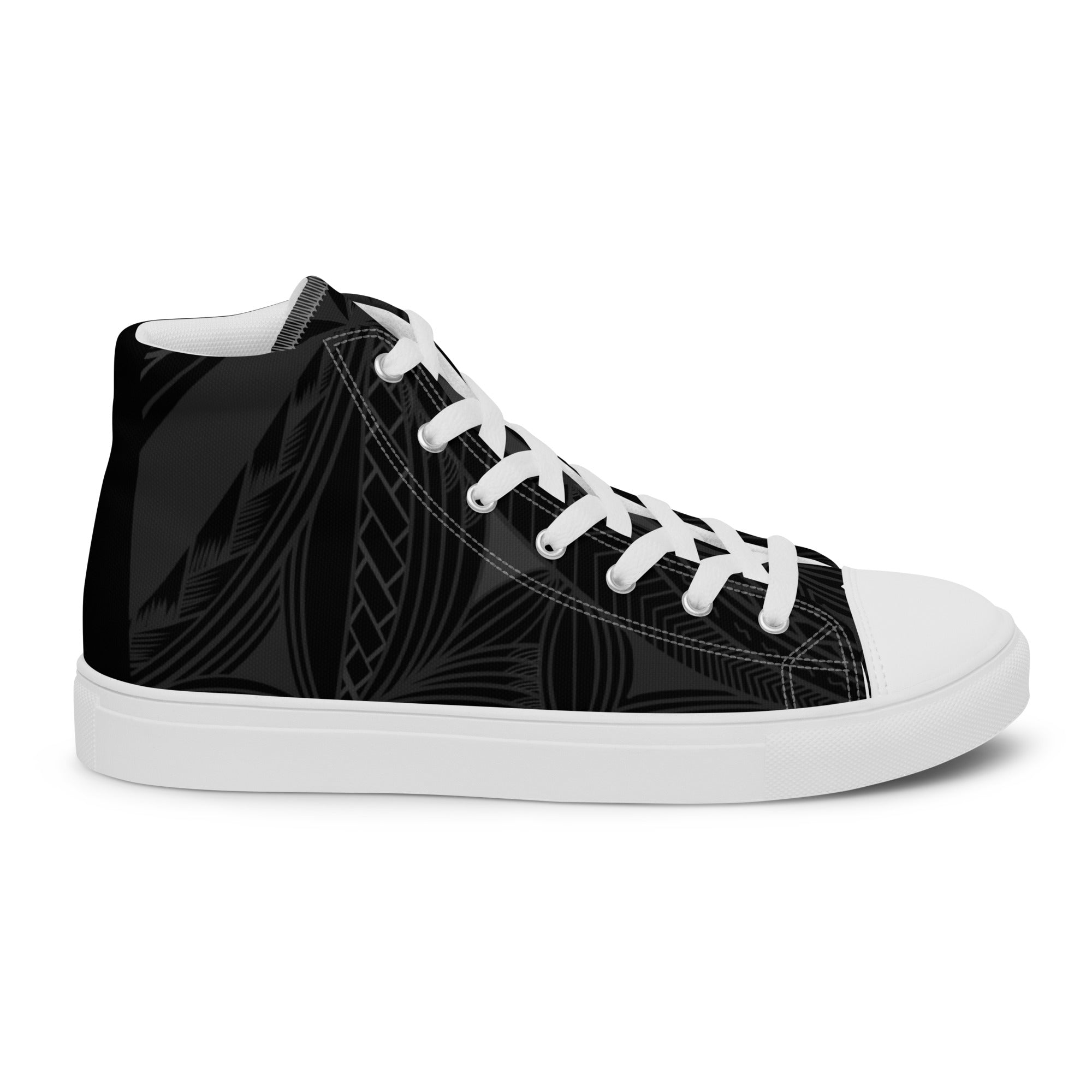 Black Tapa Women’s high top canvas shoes